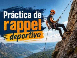 Practica de rapel deportivo